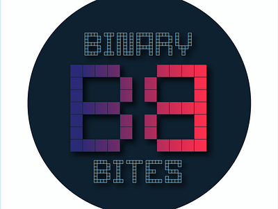 Binary Bites graphic design logo tech technology