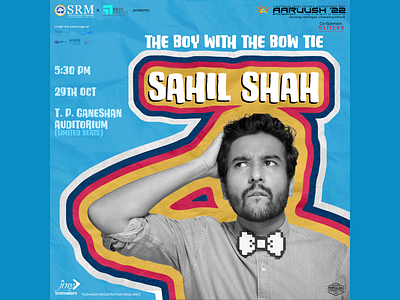 Comedy Nite - Sahil Shah branding comedy graphic design standup