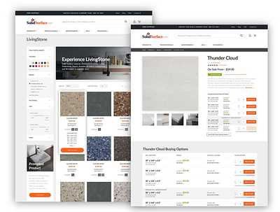 Solid Surface Magento 2 Redesign art direction ecommerce magento ui web design