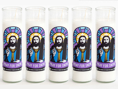 Powder Day Saint Prayer Candle