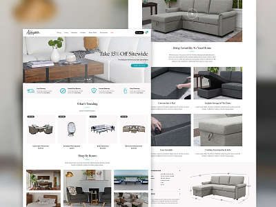 Abbyson Shopify Plus Site Design
