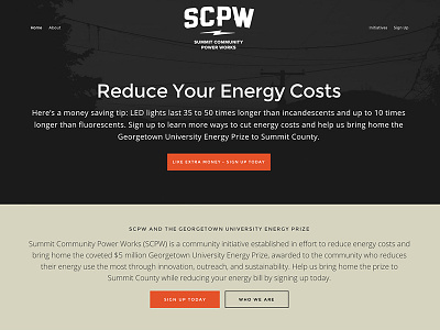 Summit Community Power Works web design