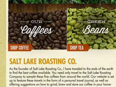 Salt Lake Roasters Redesign