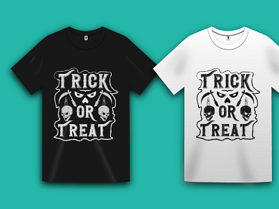 Trick or treat t-shirt grunge