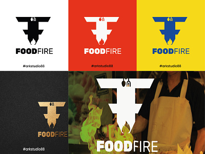 FOOD LOGO arkstudio88 branding creative design designer fastfood food foodlover graphic design illustration letterlogo logo logomaker marketing vector