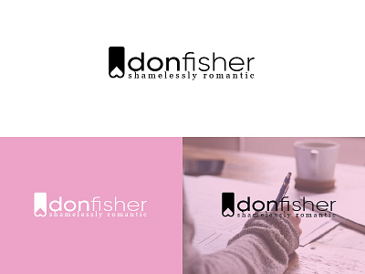 don fisher logo arkstudio88 branding creative design designer graphic design heart illustration logo logomaker love pink reomatnic unique woman writer
