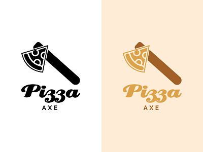 Pizza Axe Logo branding creative design graphic design illustration logo ui ux vector