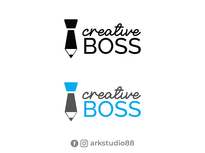 Creative Boss logo branding creative design graphic design illustration logo typography ui ux vector