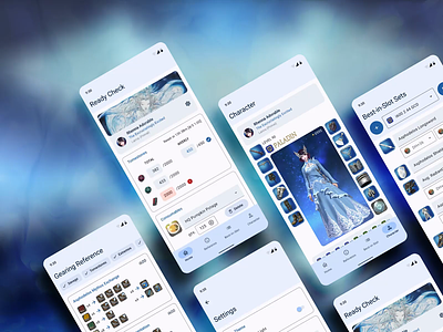 FFXIV Ready Check App Concept Prototype android app concept design ffxiv final fantasy game material 3 mmorpg mobile organize planning prototype ui video videogame