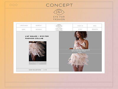 EYE FOR FASHION CONCEPT design fashion redesign ui web