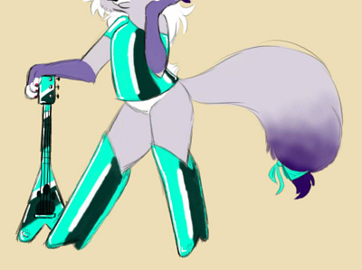 Cute Fox Girl character design illustration