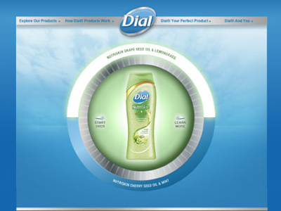 Dial Soap blue clean dial dialsoap product soap ui ux website