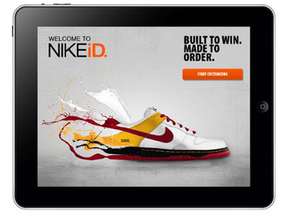 Nike illustration ipad nike shoes tablet uiux visual design