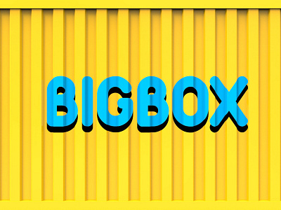 BIGBOX logo on the container container