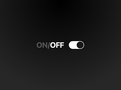 On/Off Switch - DailyUI#015 by BBB Studio on Dribbble