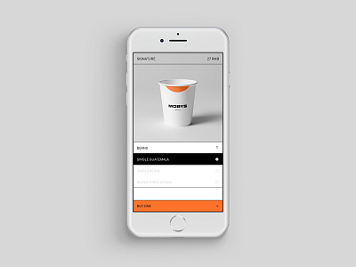 Coffeeshop Website Mobile Design clean coffee design iphone iphone8 minimal mobile modern ui ux web website