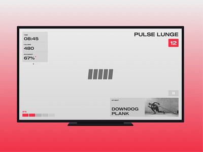 Fitness TV UI Screen Testing 01