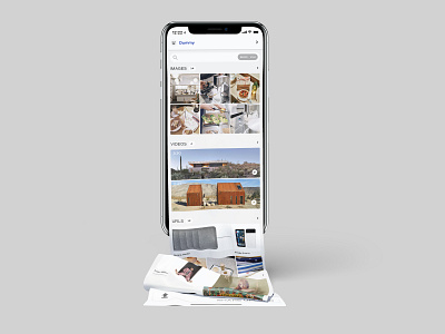 Shared Files Page challenge clean demo design iphone iphonex message app minimal mobile ui ux
