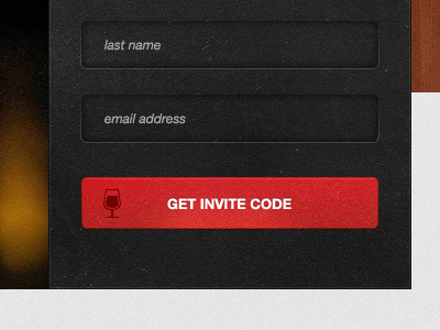 Get Invite Code black button grunge red