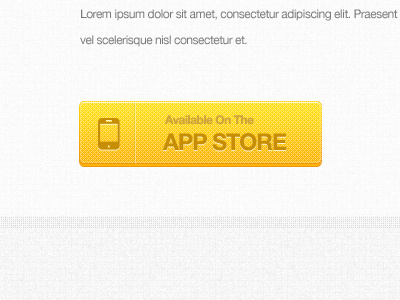 App Store Button appstore button yellow