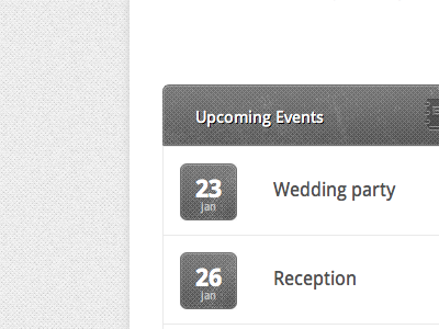 Upcoming Events date events grey grunge web