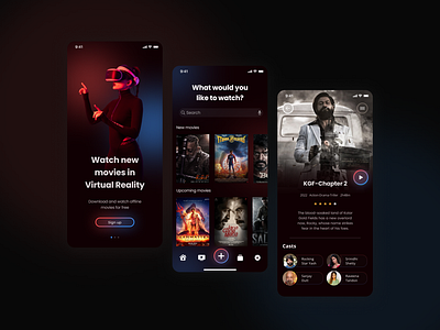 VR movies mobile app