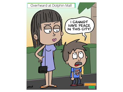 Overheard Miami Cartoon