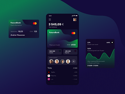 Fintech Digital Banking Interface by Andrei Nasonov on Dribbble