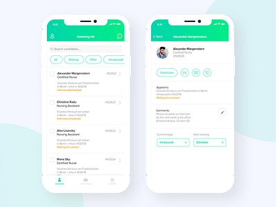 Hiring Platform iPhone App