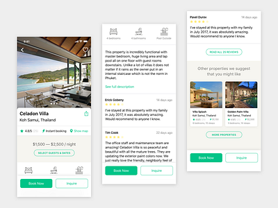 Airbnb's Luxury Retreats iOS Concept airbnb apartments app book hotel ios luxury page reviews