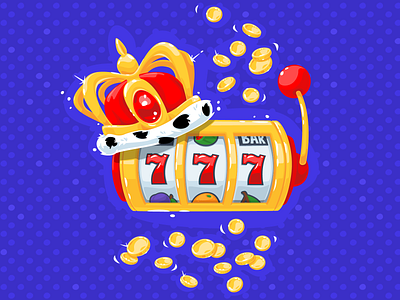 Jackpot! gold icon illustration slot slot design slot machine vector