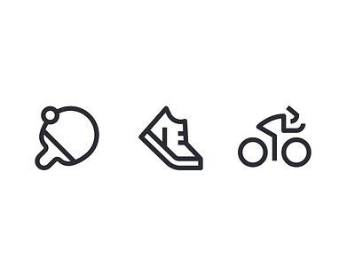 Sport icons - Work in progress bicycle bike icon icons illustration line line art line art flat ping pong shoe sport ui ux vector