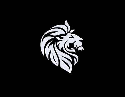 The King animal beast branding character design flat graphic design icon illustration king lion logo logo design monochrome symbol vector