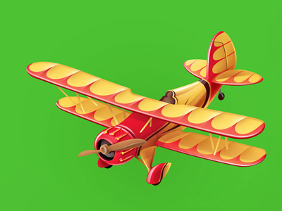 Airplane airplane classic fly illustration icon old plane