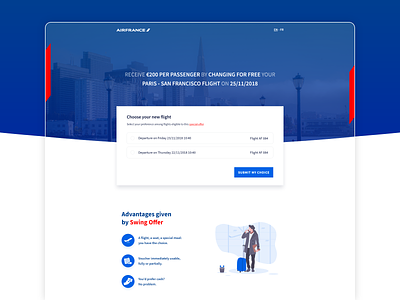 Smooss Landing Page - Air France 🛫