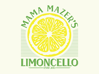 Mama Mazer's Limoncello branding design graphic design illustration limoncello logo vector