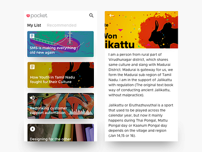 Android Pocket designs, themes, templates and downloadable graphic elements  on Dribbble