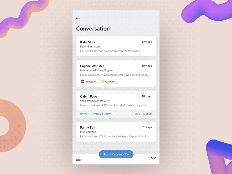 Layers CRM - Conversation