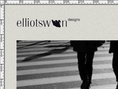 New portfolio in the works... elliot swan elliotswandesigns photoshop portfolio