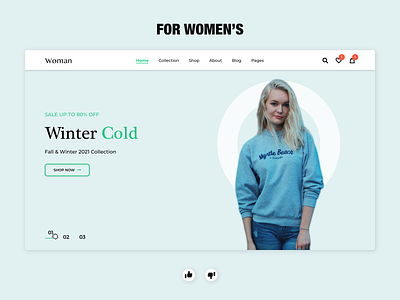 Web Design For Women's adobe xd design figma shop shopping store style web design