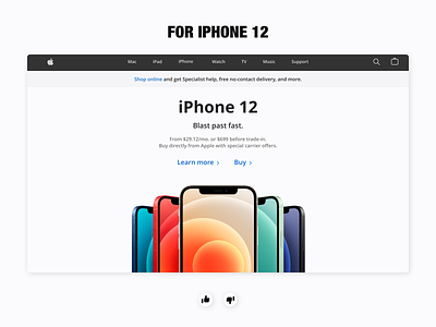 Web Design For iPhone 12 adobe xd apple design figma iphone iphone 12 shop shopping store style web design