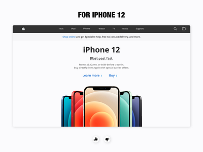 Web Design For iPhone 12