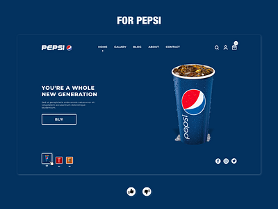 Web Design For Pepsi