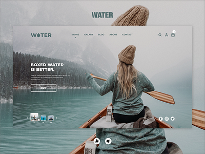 Web Design Water adobe xd design figma forest river shop shopping store style the mountains water web design