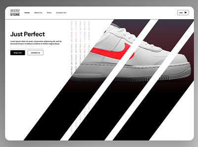 Design for an E-Commerce Shoe Store app branding design e commerce home home page landing page logo online store shoes typography ui ux vector web app