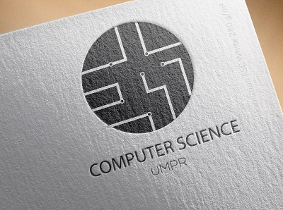 computer science logo design illustration logo