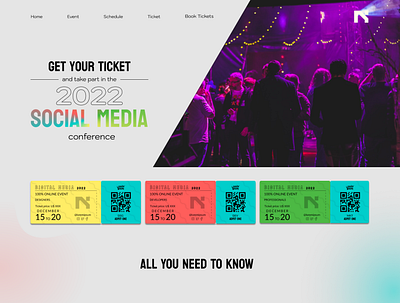 Social Media 2022 conference design event landingpage prototype protótipo ui ux web webdesign