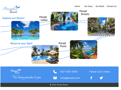 Paradi Resort design graphic design illustration logo typography ui ux