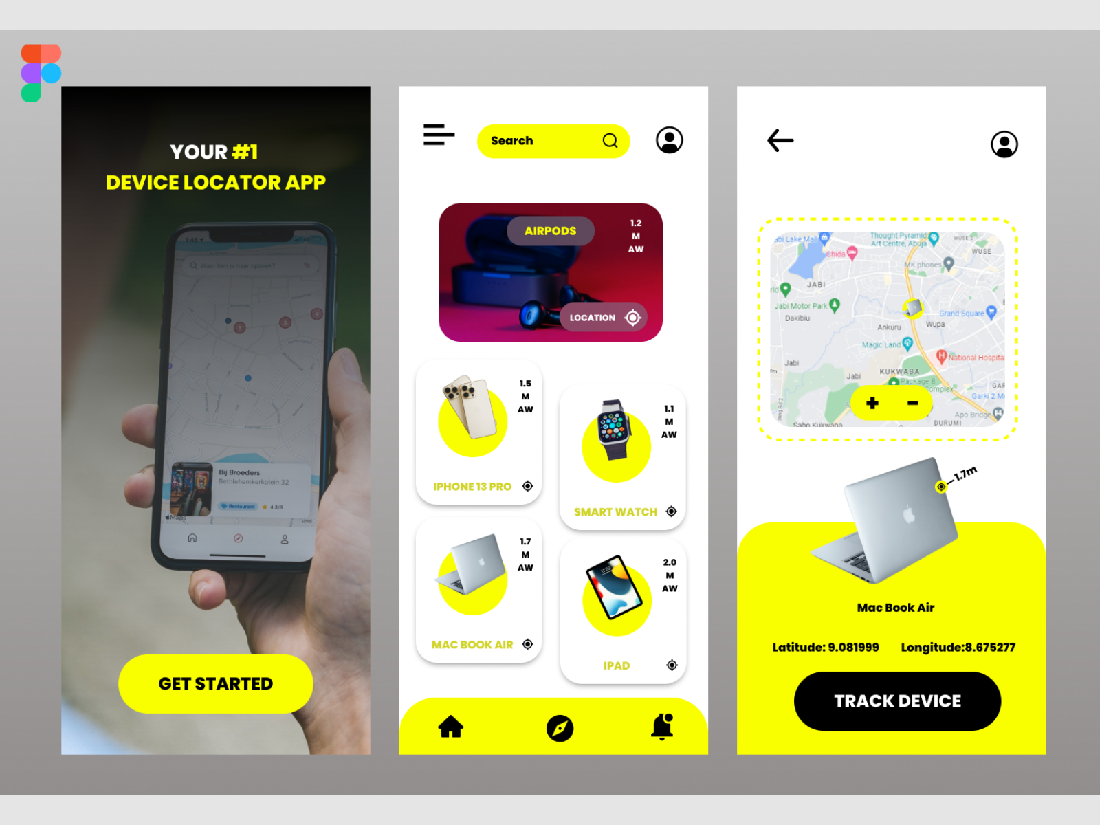 Device Locator App concept by Ahmad Abdulrahman 20 on Dribbble