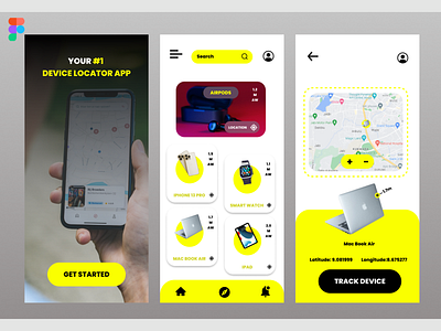 Device Locator App concept ad branding canva design ecommerce flyer illustration logo product ui